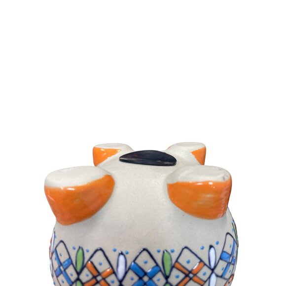 Servin Mexico Talavera Piggy Bank Hand Painted Ceramic Folk Art Pottery - Picture 8 of 16